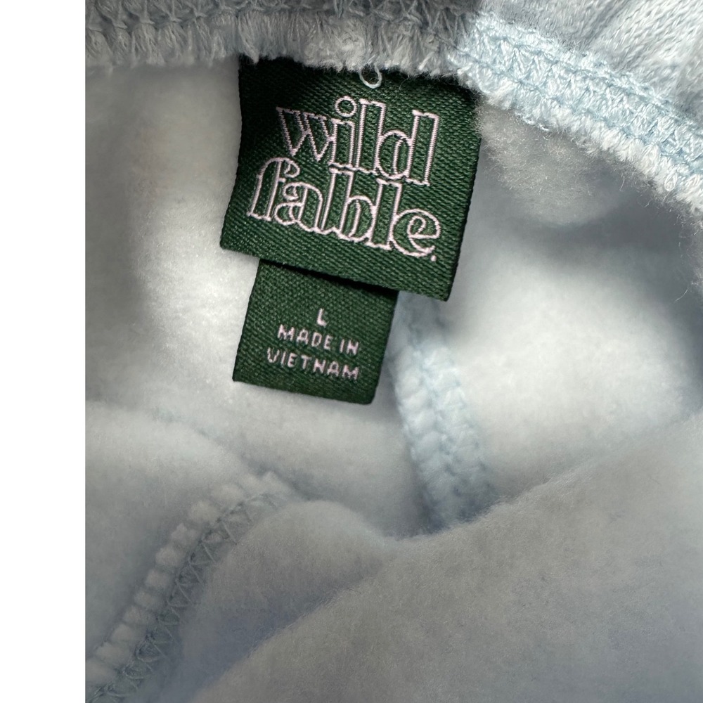 Wild Fable Womens Airy Blue Fleece Sweat Shorts High Rise Elastic Waist Large - Picture 4 of 5